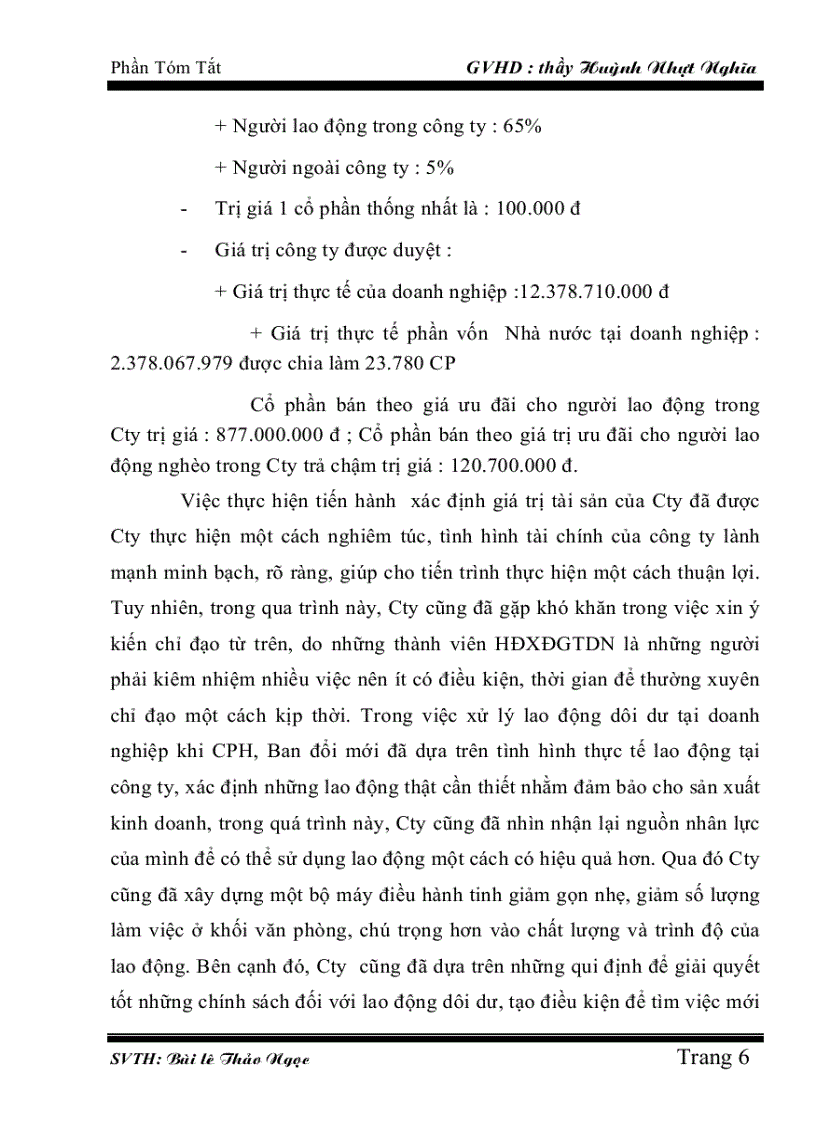 image for page Tìm hiểu qui trình cổ phần hóa doanh nghiệp nhà nước tại công ty cổ phần xáng xây dựng cần thơ