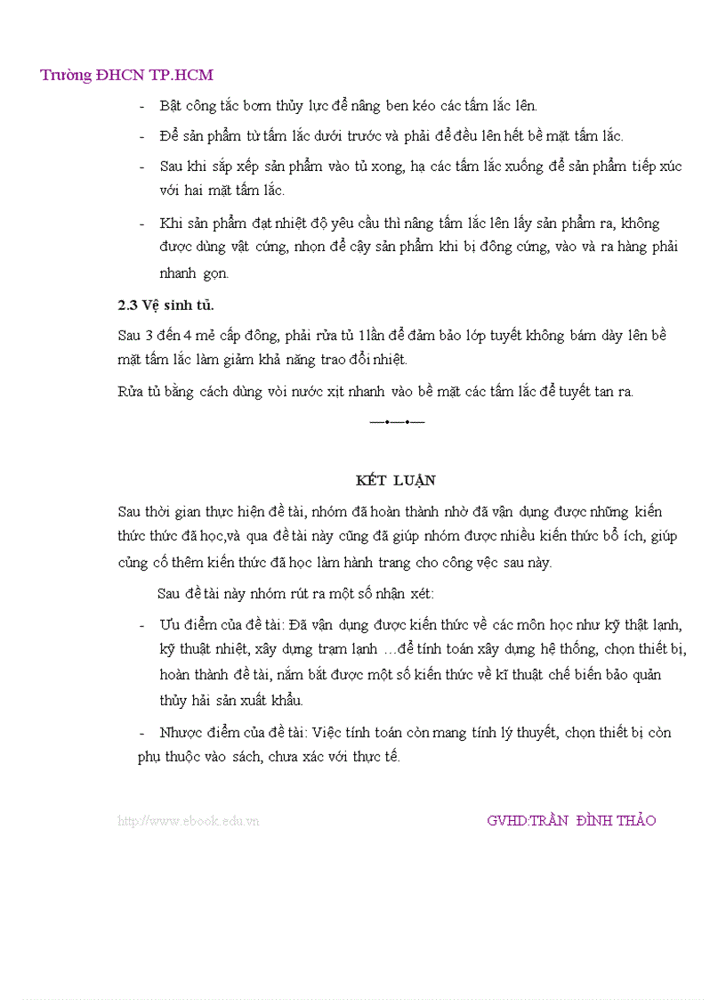 image for page Thiết kế hệ thống cấp đông thủy hải sản năng suất 1000Kg mẻ