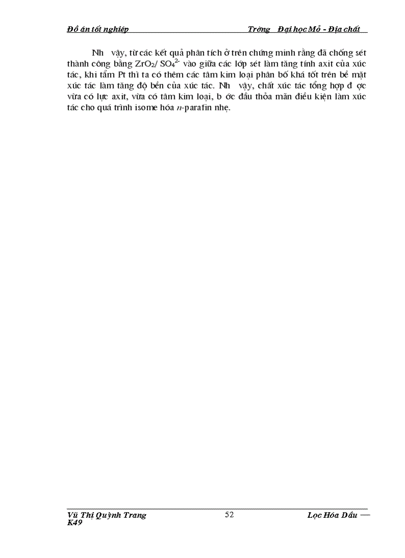 image for page Nghiên cứu tổng hợp và đặc trưng xúc tác Pt Montmorillonite được chống bởi zirconia sunfat hóa ZrO2 SO42