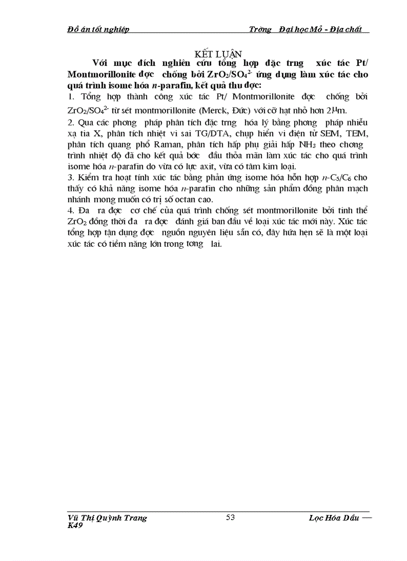 image for page Nghiên cứu tổng hợp và đặc trưng xúc tác Pt Montmorillonite được chống bởi zirconia sunfat hóa ZrO2 SO42
