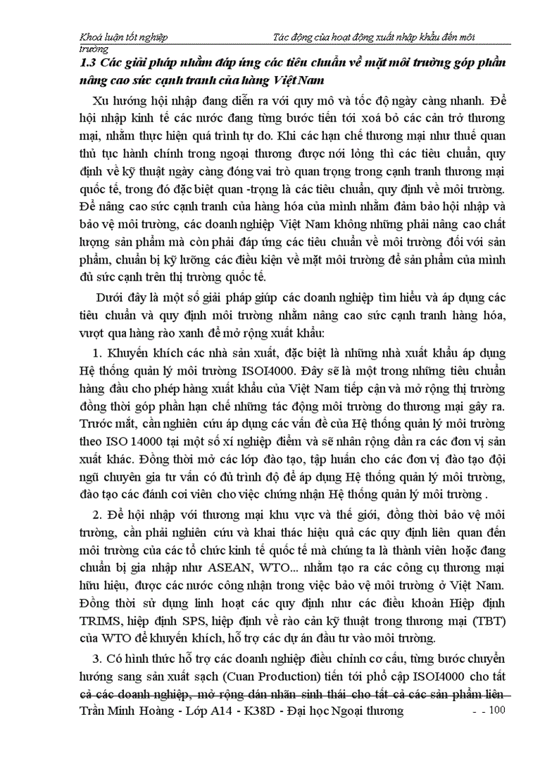 image for page Tác động của hoạt động xuất nhập khẩu đến môi trường ở Việt Nam