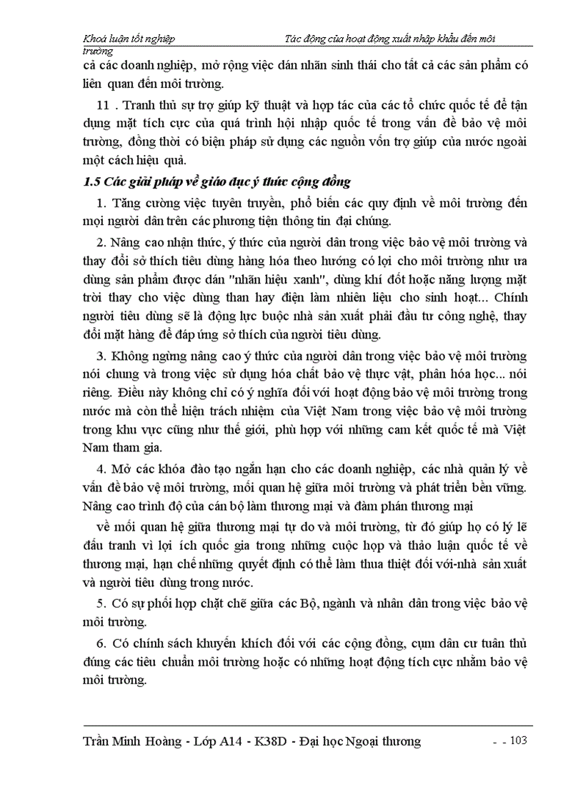 image for page Tác động của hoạt động xuất nhập khẩu đến môi trường ở Việt Nam