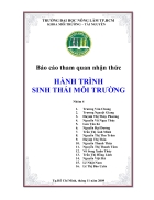 Báo cáo tham quan nhận thức hành trình sinh thái môi trường