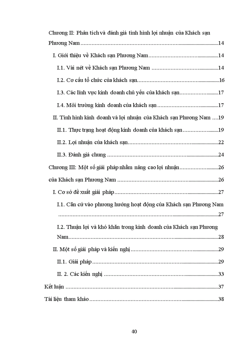 image for page Một số Giải pháp nhằm nâng cao lợi nhuận của Khách sạn Phương Nam