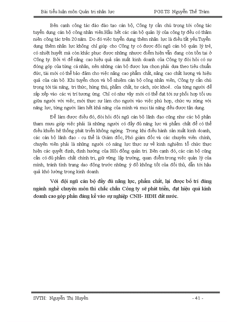 image for page Quản trị nhân lực ở công ty dệt may Hà Nội