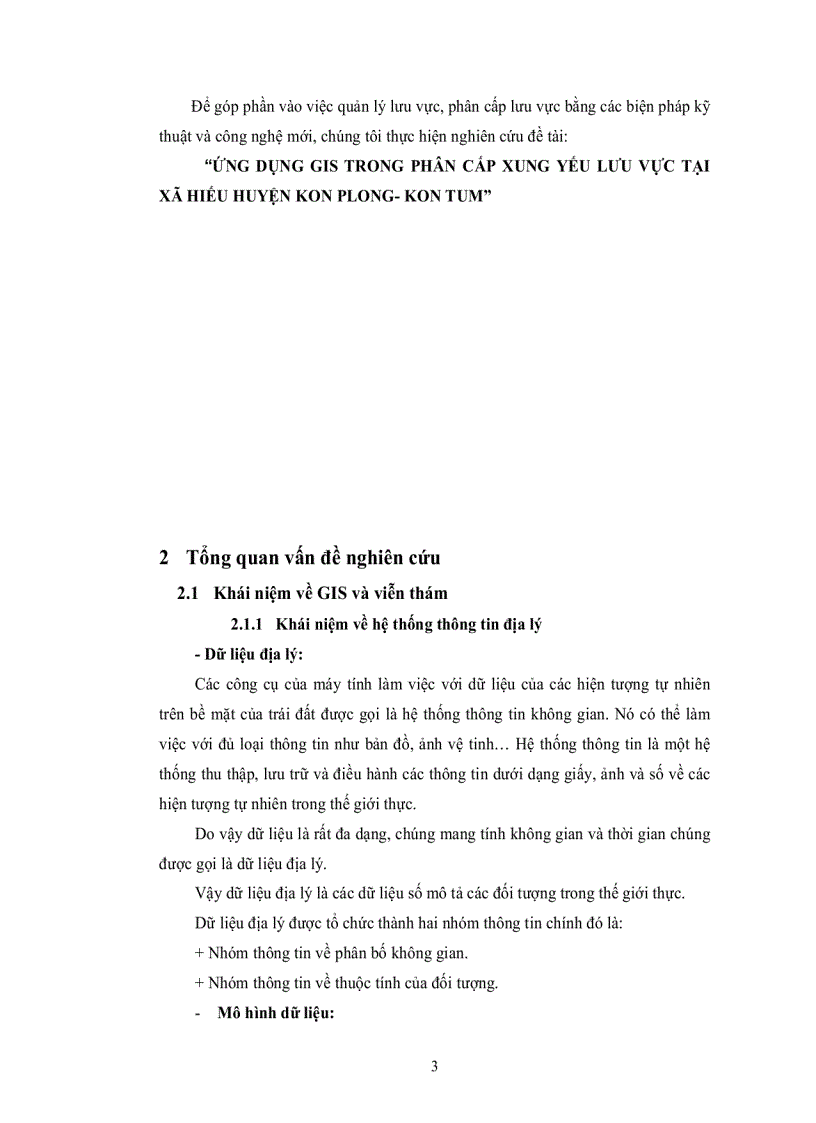 image for page Ứng dụng GIS trong phân cấp xung yếu lưu vực tại xã hiếu huyện Kon Plong tỉnh KonTum