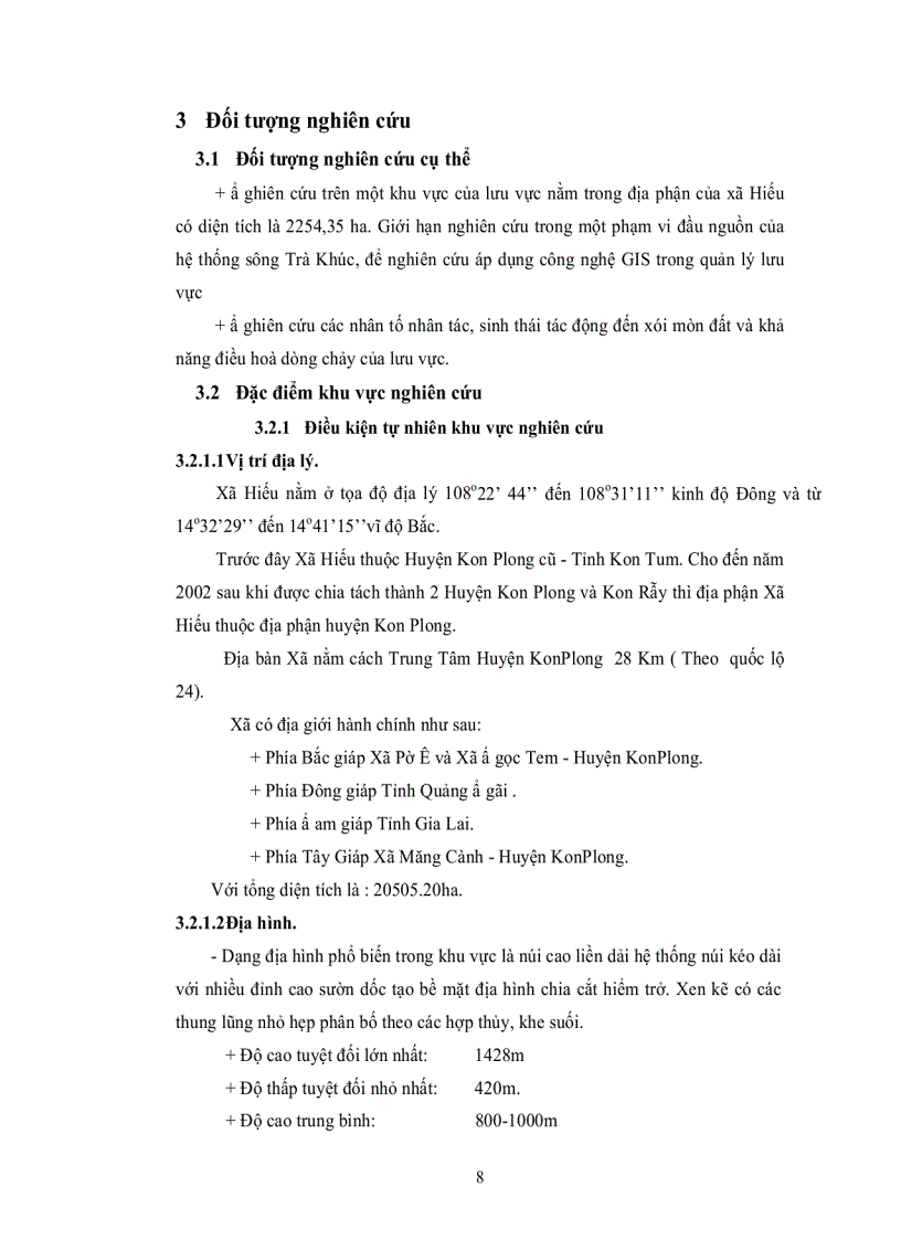 image for page Ứng dụng GIS trong phân cấp xung yếu lưu vực tại xã hiếu huyện Kon Plong tỉnh KonTum