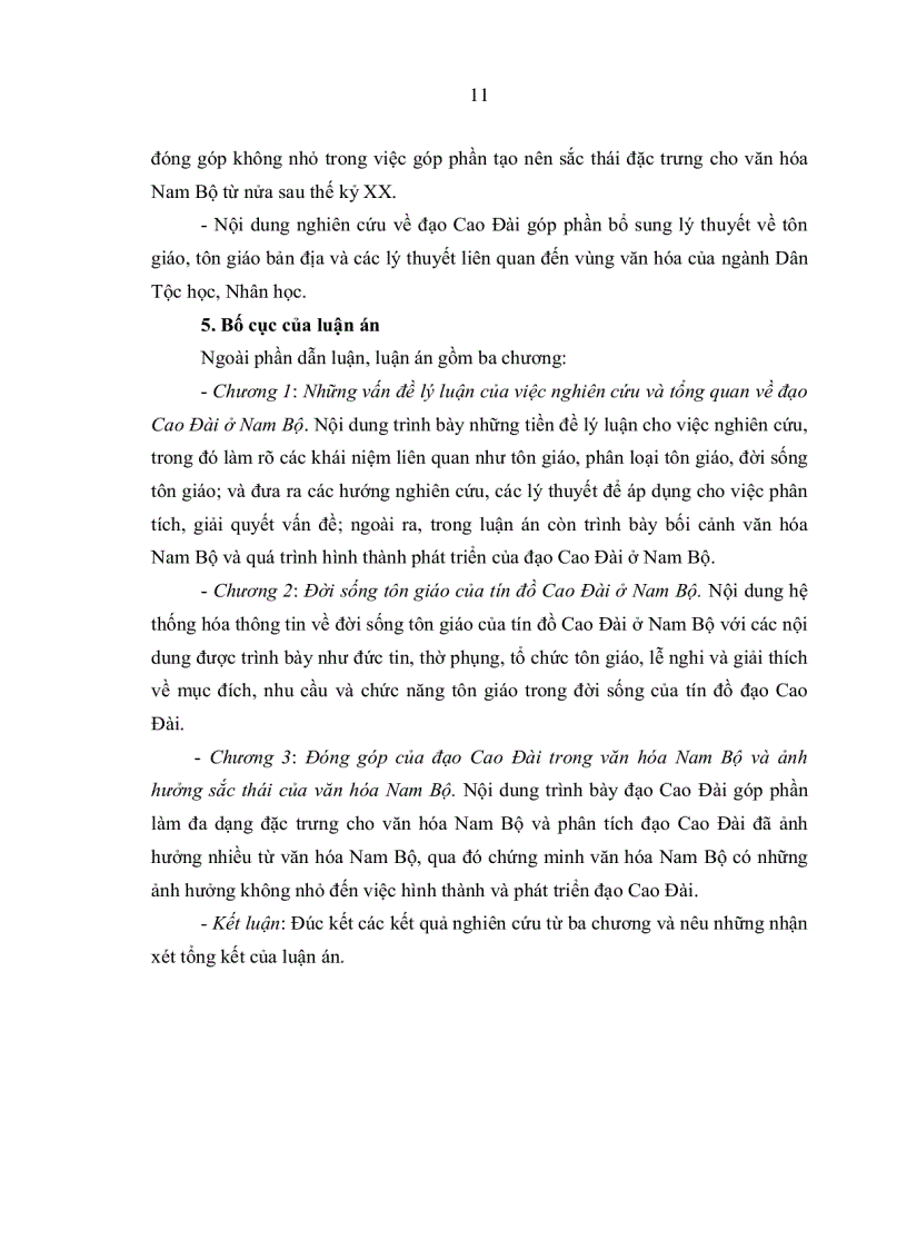 image for page Đời sống tôn giáo của tín đồ đạo Cao Đài trong bối cảnh văn hóa Nam Bộ Luận án tiến sỹ