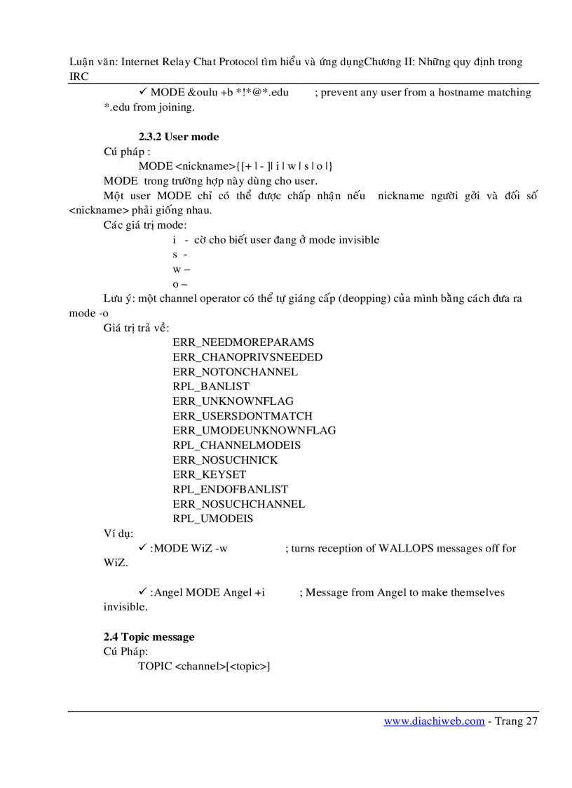 image for page Internet Relay Chat Protocol tìm hiểu và ứng