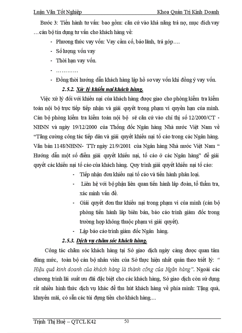 image for page Chất lượng dịch vụ tín dụng và triển khai chương trình 6 Sigma nhằm cải tiến chất lượng dịch vụ tín dụng tại Sở giao dịch NHNo PTNT Việt Nam
