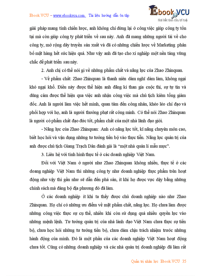 image for page Bài tập tình huống về quản trị nhân lực