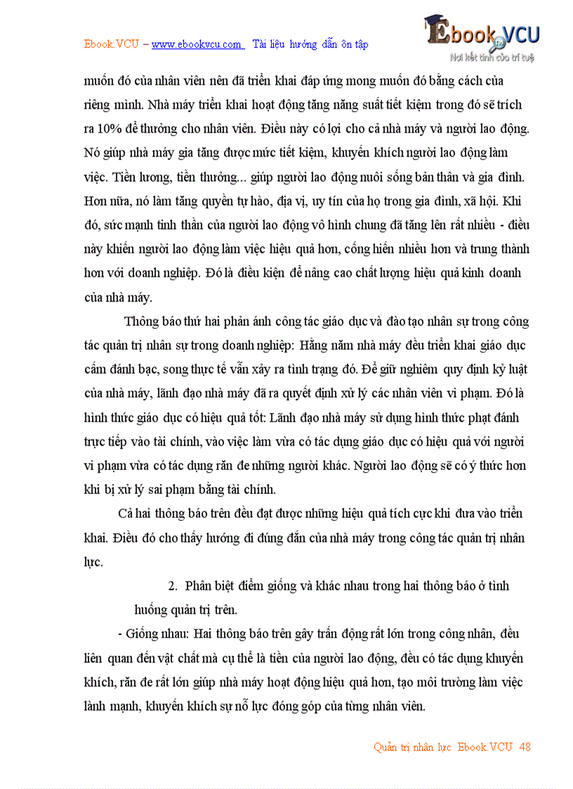 image for page Bài tập tình huống về quản trị nhân lực