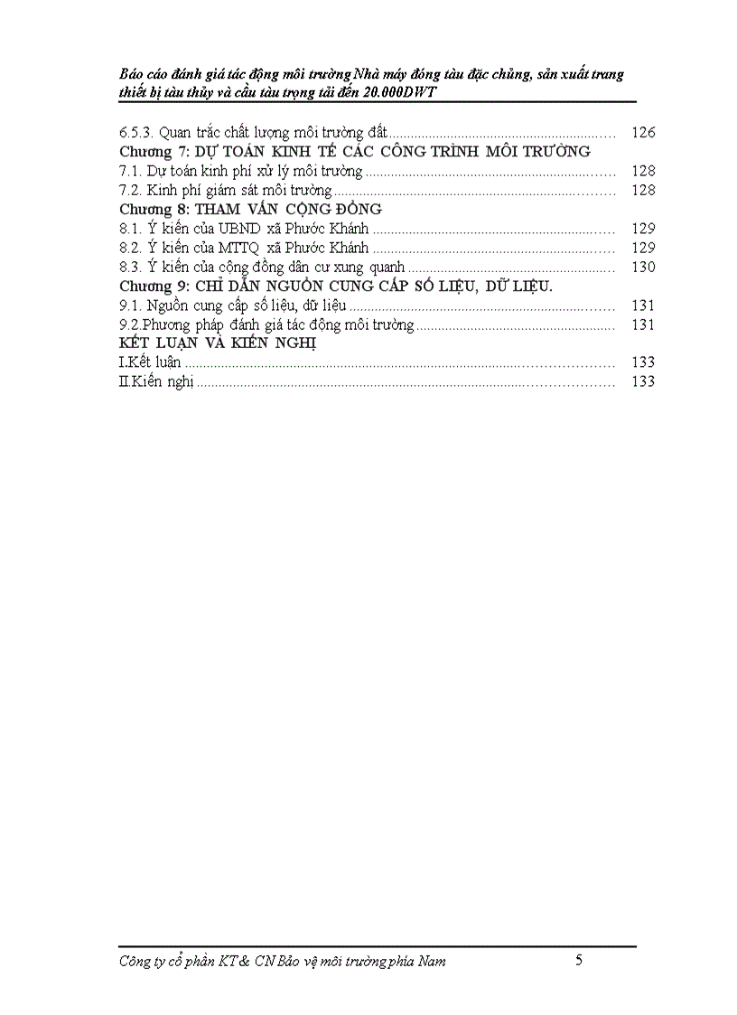 image for page Báo cáo đánh giá tác động môi trường Nhà máy đóng tàu đặc chủng sản xuất trang thiết bị tàu thủy và cầu tàu trọng tải đến 20 000DWT