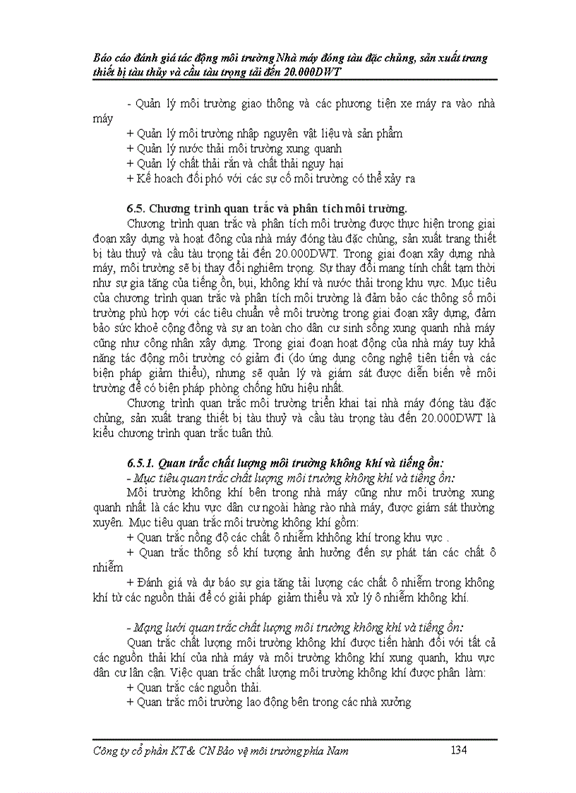 image for page Báo cáo đánh giá tác động môi trường Nhà máy đóng tàu đặc chủng sản xuất trang thiết bị tàu thủy và cầu tàu trọng tải đến 20 000DWT