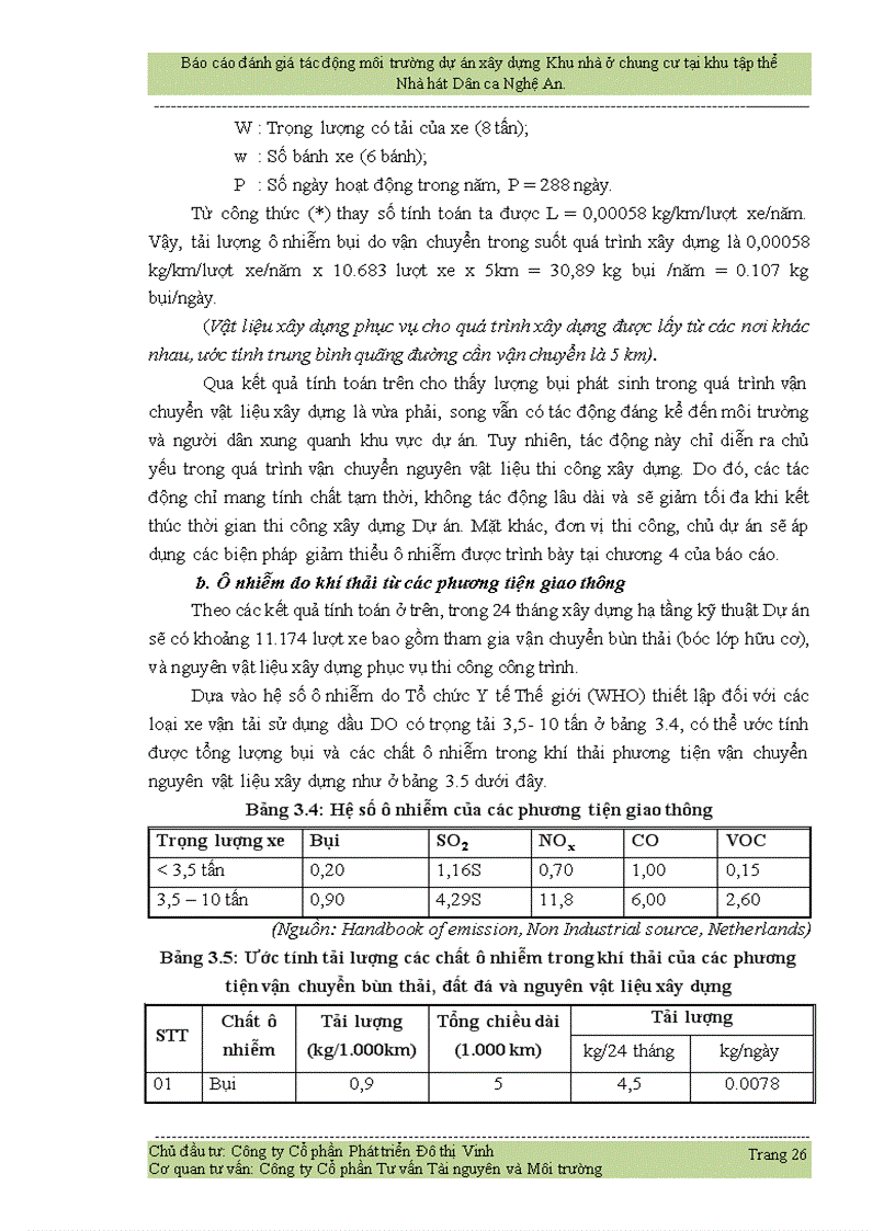 image for page Báo cáo đánh giá tác động môi trường dự án xây dựng Khu nhà ở chung cư tại khu tập thể Nhà hát Dân ca Nghệ An 83trang