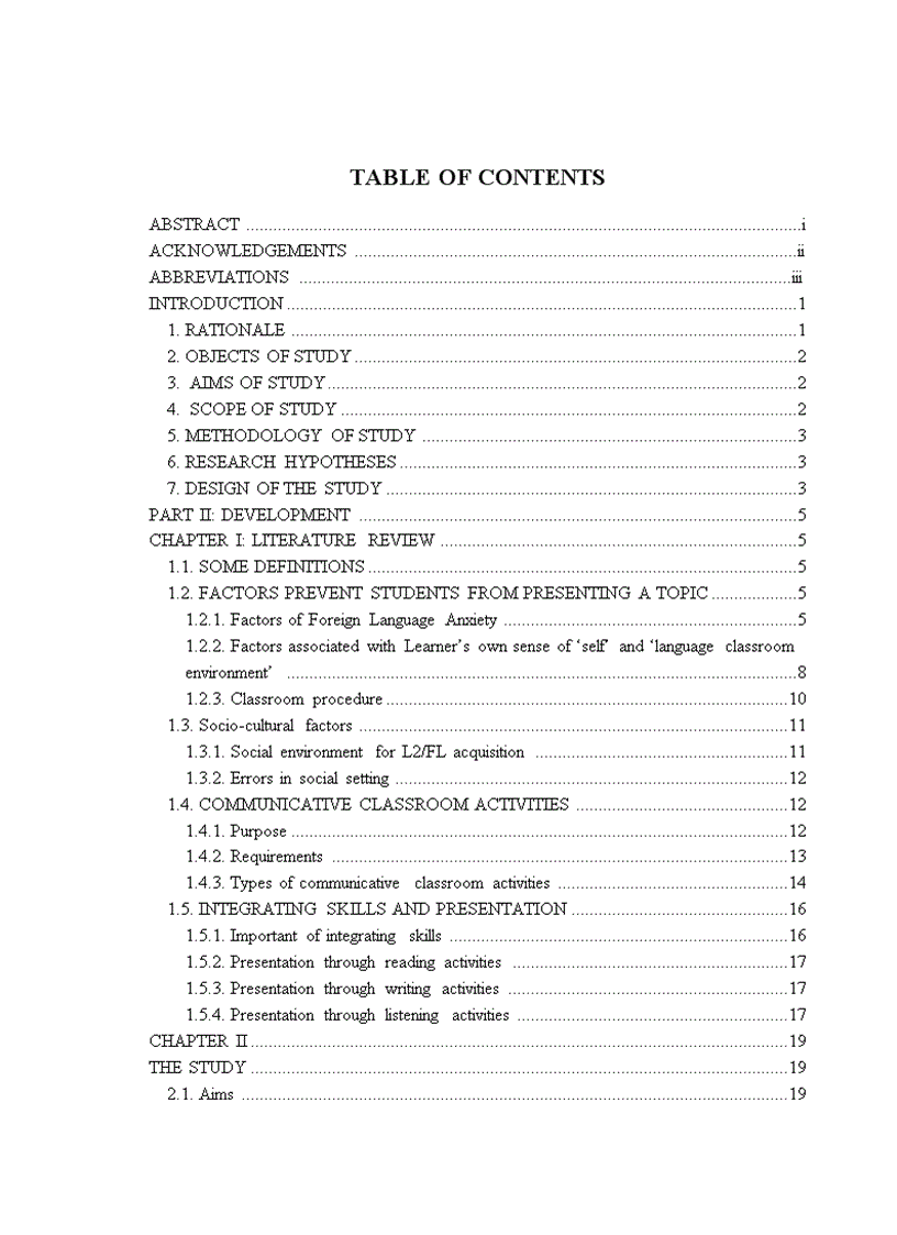 image for page Các hoạt động trong lớp học để khuyến khích khả năng trình bày tiếng Anh của học sinh lớp 10 trường THPT Marie Curie Hải Phòng luận văn tiếng Anh