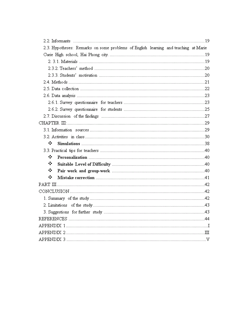 image for page Các hoạt động trong lớp học để khuyến khích khả năng trình bày tiếng Anh của học sinh lớp 10 trường THPT Marie Curie Hải Phòng luận văn tiếng Anh