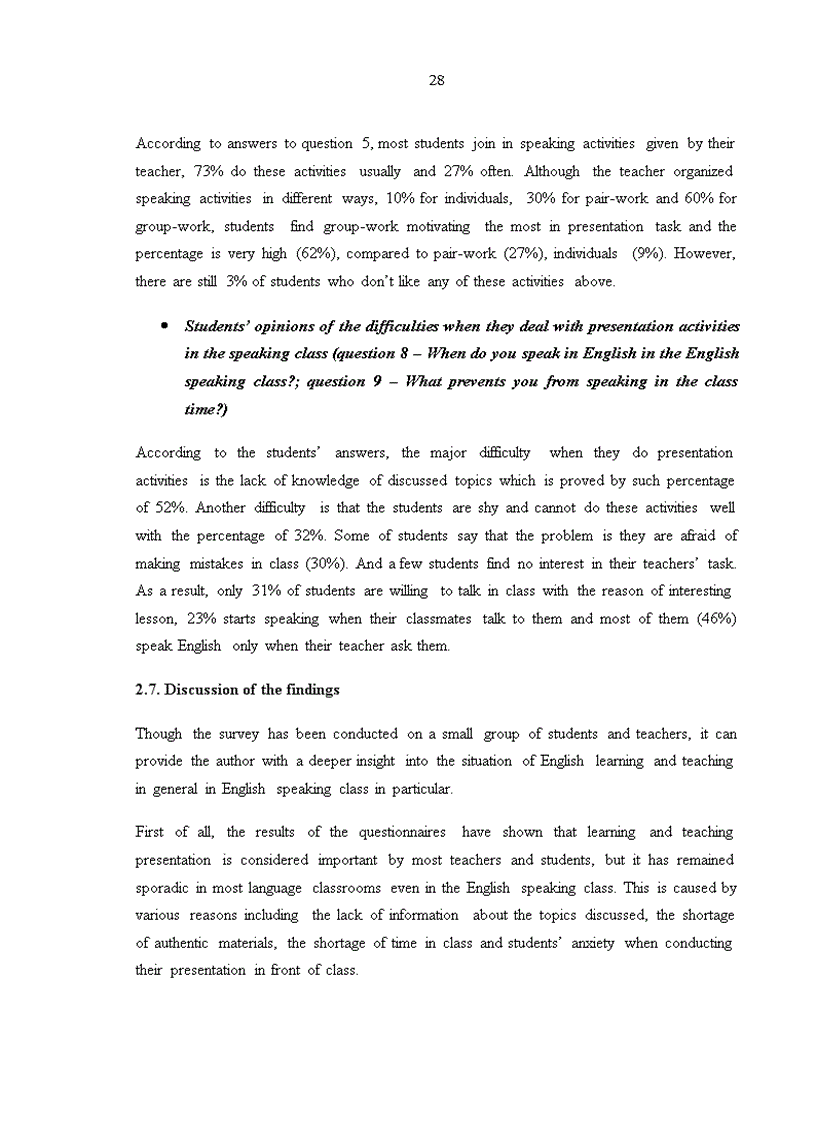 image for page Các hoạt động trong lớp học để khuyến khích khả năng trình bày tiếng Anh của học sinh lớp 10 trường THPT Marie Curie Hải Phòng luận văn tiếng Anh