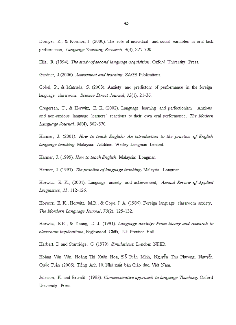 image for page Các hoạt động trong lớp học để khuyến khích khả năng trình bày tiếng Anh của học sinh lớp 10 trường THPT Marie Curie Hải Phòng luận văn tiếng Anh