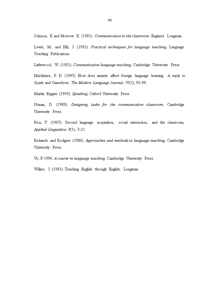 image for page Các hoạt động trong lớp học để khuyến khích khả năng trình bày tiếng Anh của học sinh lớp 10 trường THPT Marie Curie Hải Phòng luận văn tiếng Anh