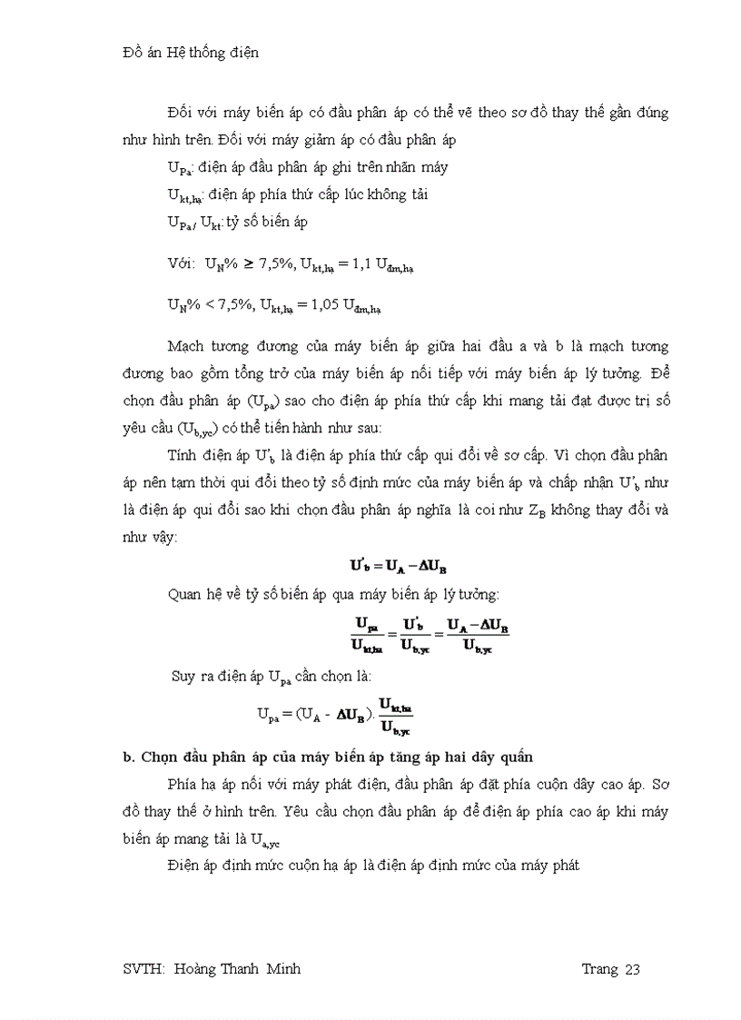 image for page Điều chỉnh điện áp trong hệ thống điện