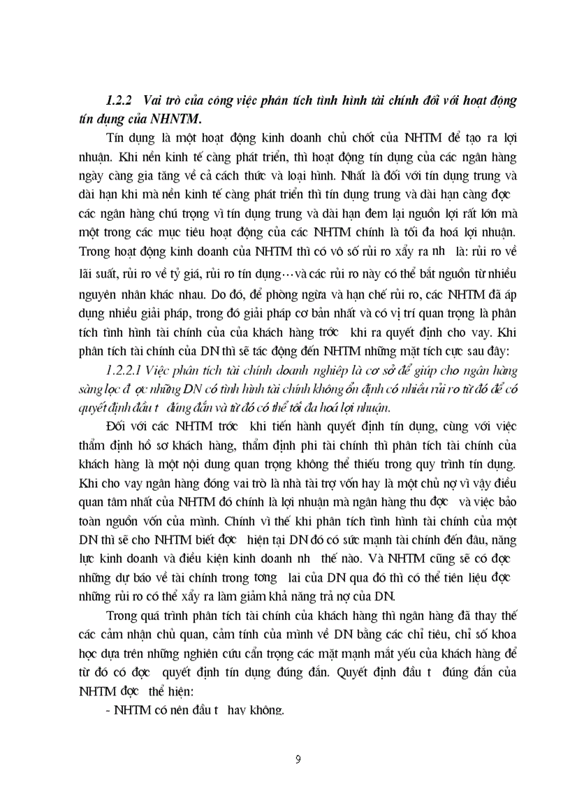 image for page Nâng cao chất lượng công tác phân tích tài chính của DN phục vụ hoạt động tín dụng trung và dài hạn tại chi nhánh NHNo PTNT Đông Hà Nội