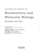 Từ điển Anh Anh hóa sinh và sinh phân tử Oxford Dictionary of Biochemistry and Molecular Biology Second Edition