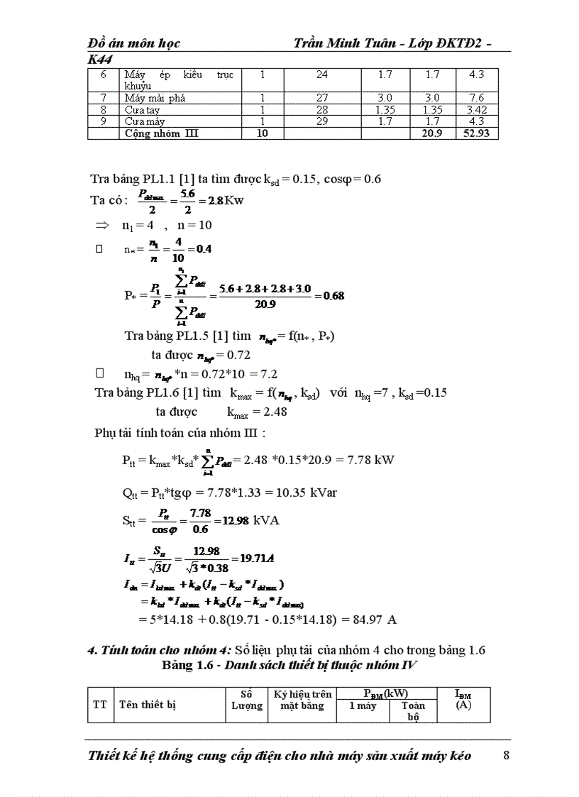 image for page Đồ án Thiết kế mạng điện hạ áp cho phân xưởng Sửa chữa cơ khí