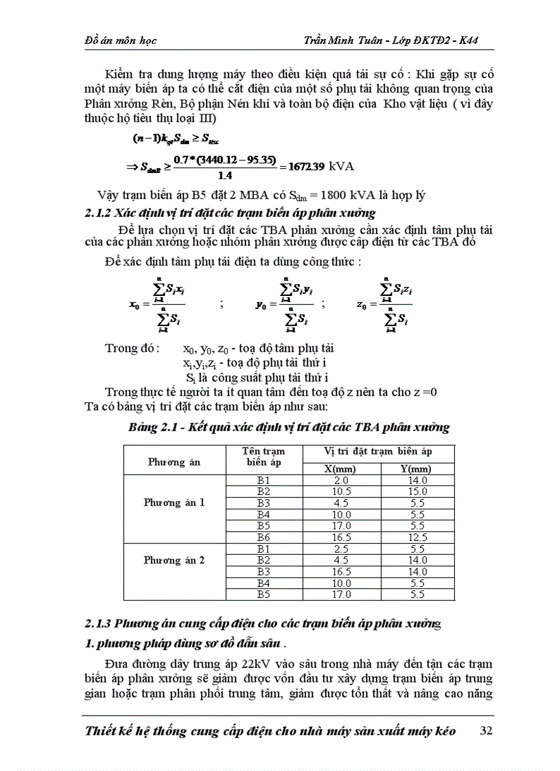 image for page Đồ án Thiết kế mạng điện hạ áp cho phân xưởng Sửa chữa cơ khí