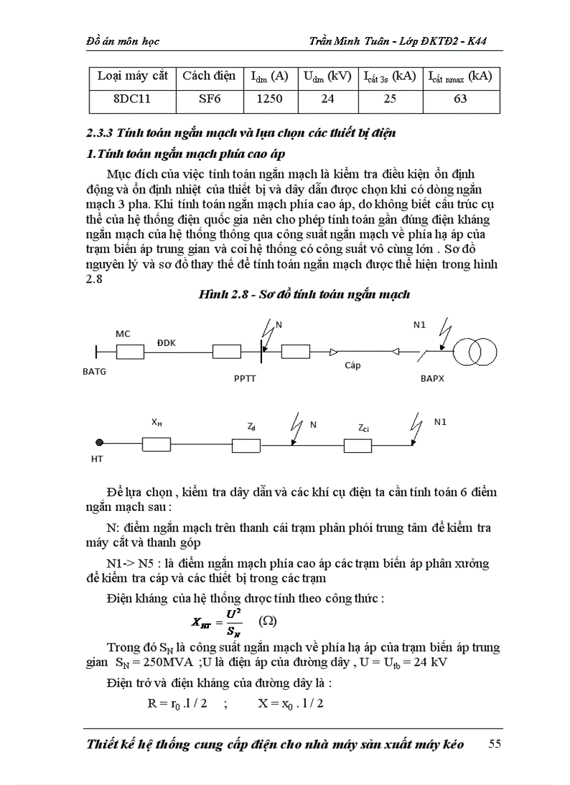 image for page Đồ án Thiết kế mạng điện hạ áp cho phân xưởng Sửa chữa cơ khí