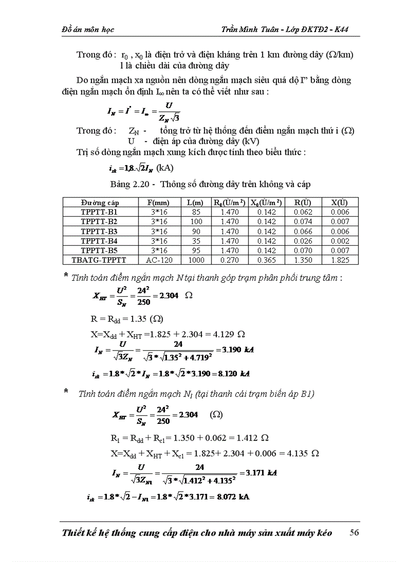 image for page Đồ án Thiết kế mạng điện hạ áp cho phân xưởng Sửa chữa cơ khí