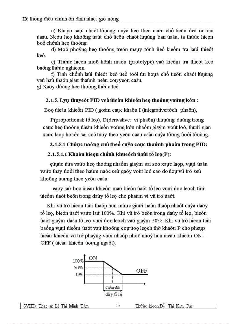 image for page Đề tài Thiết kế hệ thống điều chỉnh ổn định nhiệt gió nóng bằng thuật toán điều khiển mờ