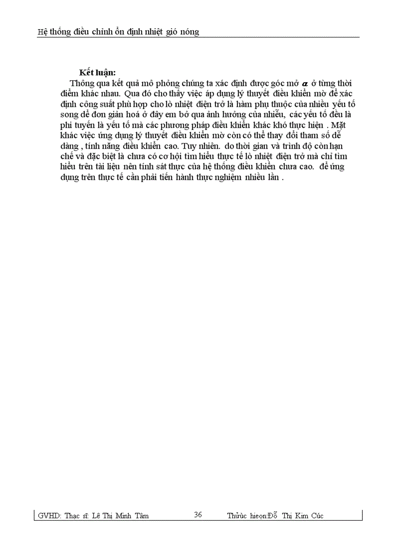 image for page Đề tài Thiết kế hệ thống điều chỉnh ổn định nhiệt gió nóng bằng thuật toán điều khiển mờ
