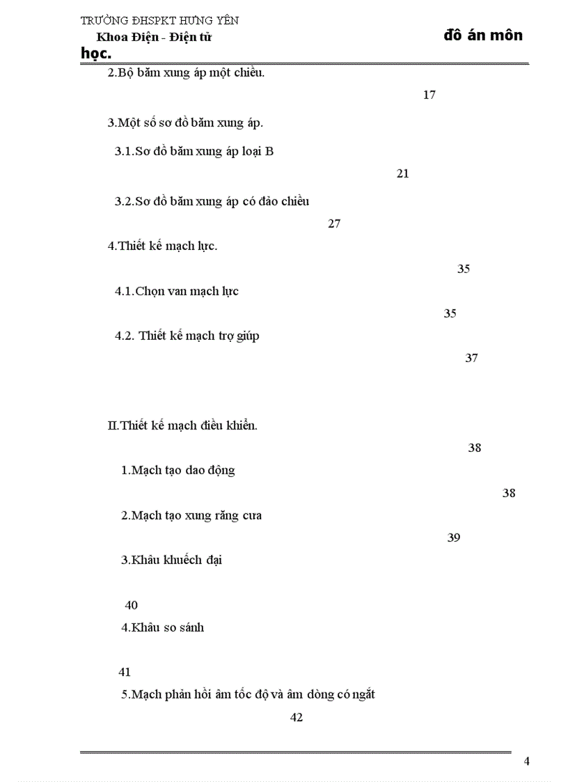 image for page Thiết kế hệ thống điều chỉnh tự động động cơ điện một chiều sử dụng bộ băm xung áp trong truyền động cho ôtô 4 chỗ ngồi thỏa mãn chất lượng tĩnh cho trước