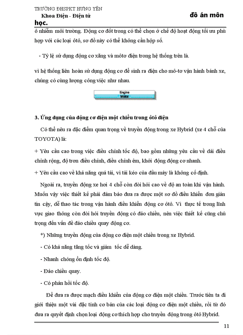 image for page Thiết kế hệ thống điều chỉnh tự động động cơ điện một chiều sử dụng bộ băm xung áp trong truyền động cho ôtô 4 chỗ ngồi thỏa mãn chất lượng tĩnh cho trước