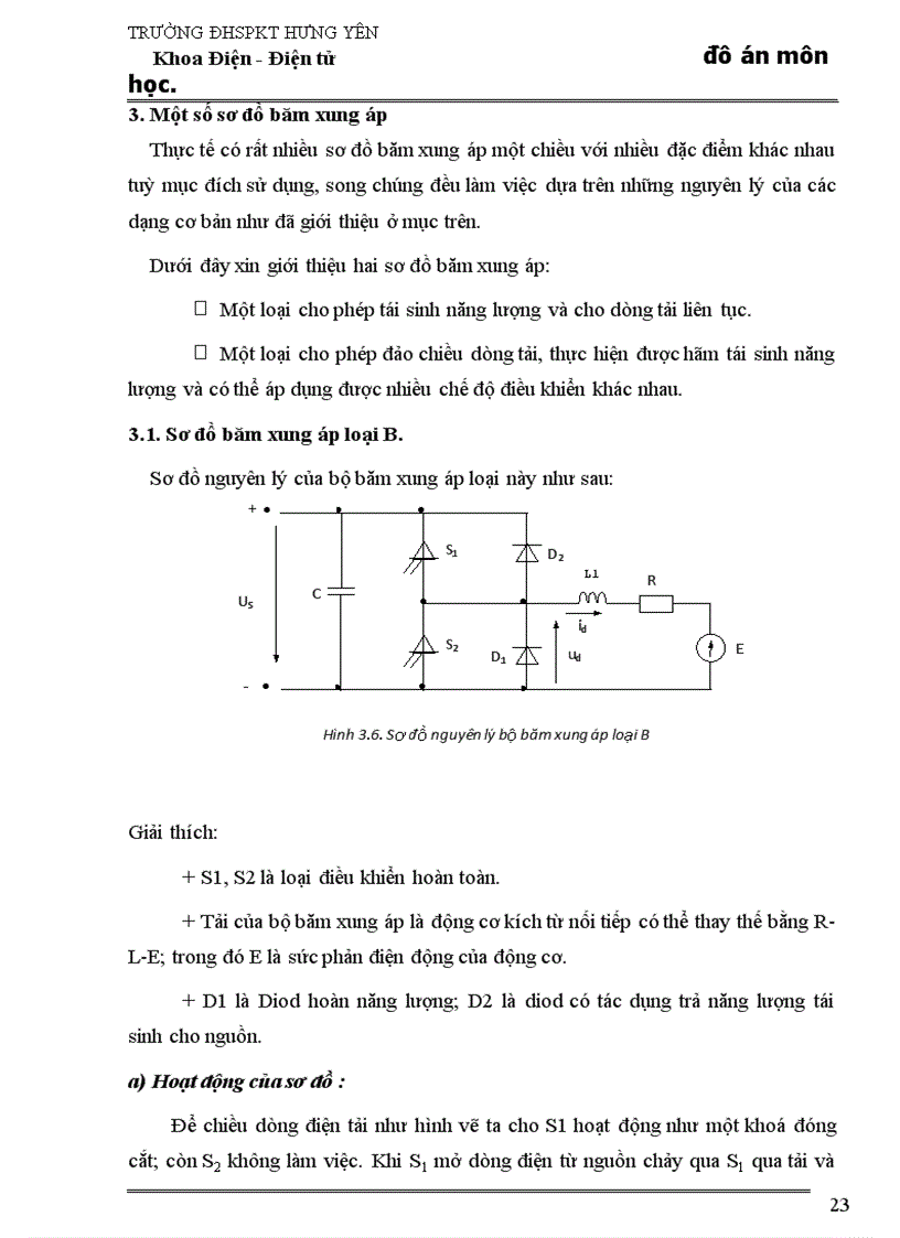 image for page Thiết kế hệ thống điều chỉnh tự động động cơ điện một chiều sử dụng bộ băm xung áp trong truyền động cho ôtô 4 chỗ ngồi thỏa mãn chất lượng tĩnh cho trước