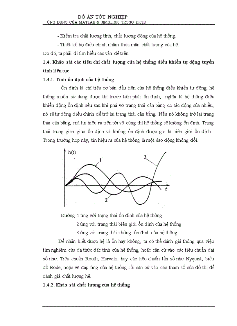 image for page Ứng dụng phần mềm MATLAB SIMULINK để khảo sát các chỉ tiêu chất lượng của hệ thống điều khiển tự động tuyến tính liên tục