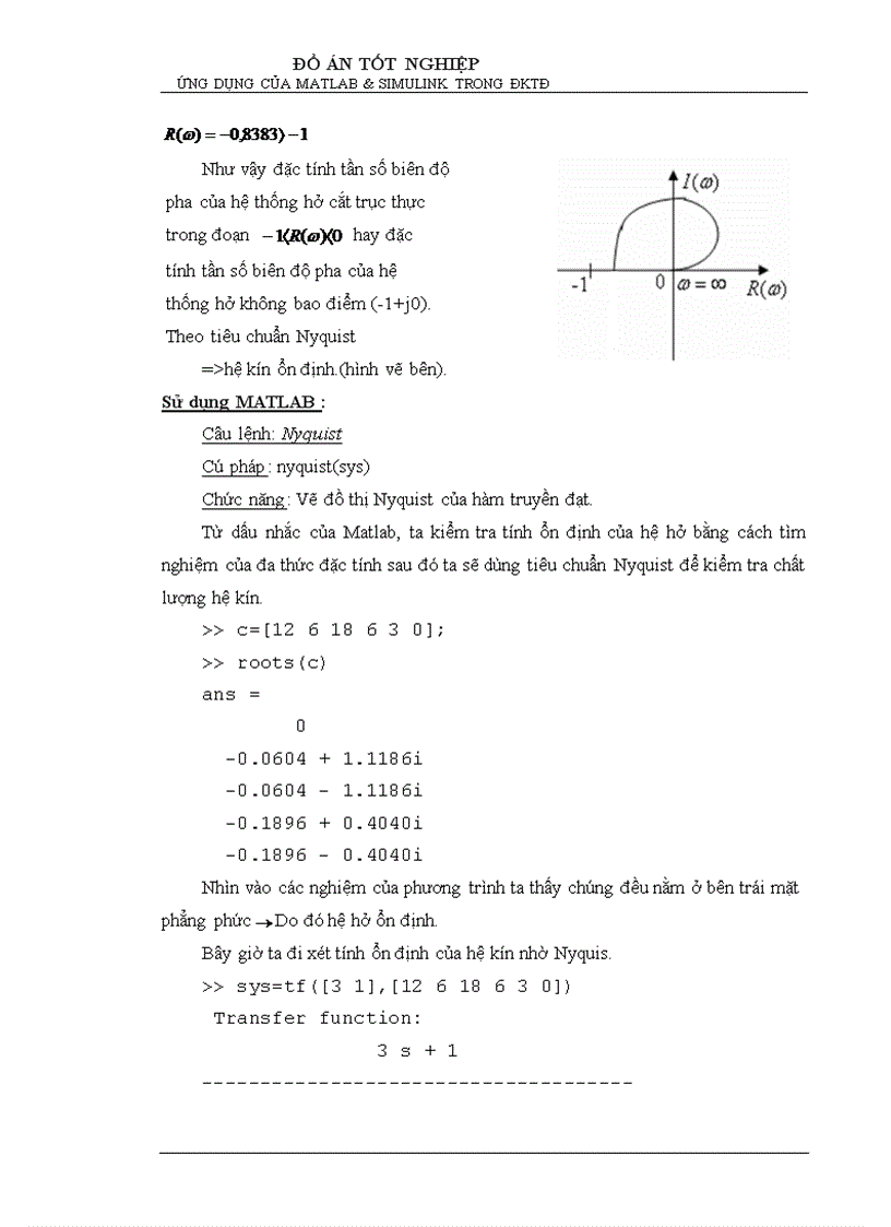 image for page Ứng dụng phần mềm MATLAB SIMULINK để khảo sát các chỉ tiêu chất lượng của hệ thống điều khiển tự động tuyến tính liên tục