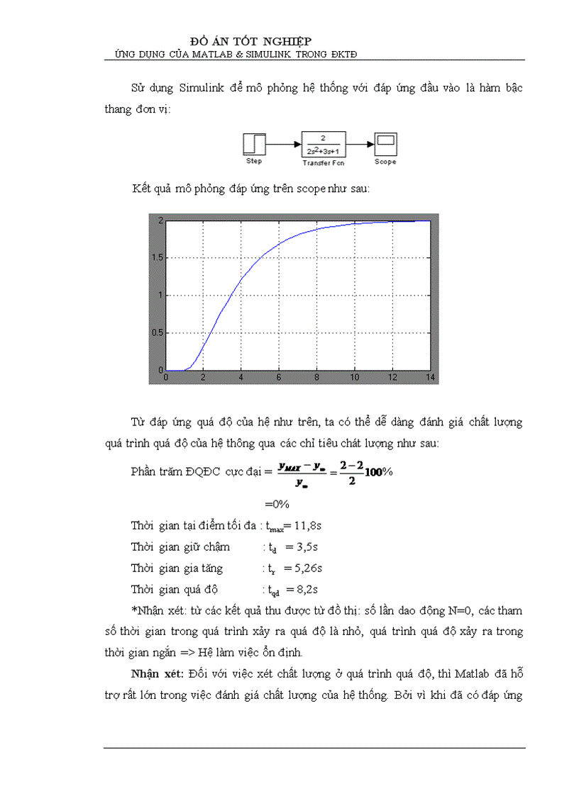 image for page Ứng dụng phần mềm MATLAB SIMULINK để khảo sát các chỉ tiêu chất lượng của hệ thống điều khiển tự động tuyến tính liên tục