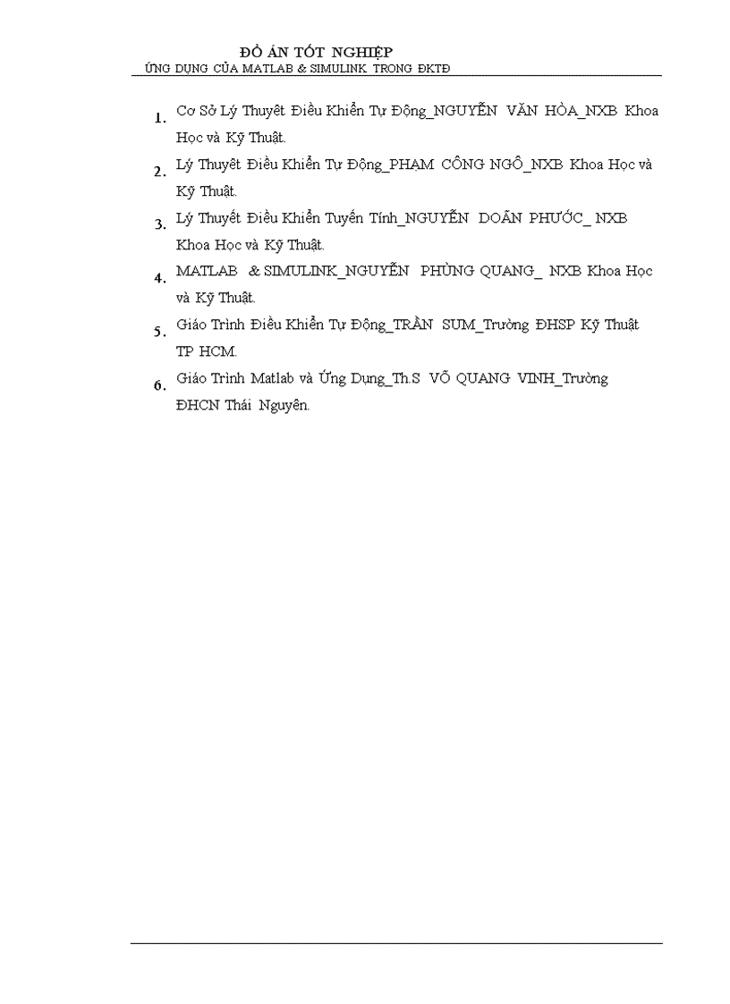 image for page Ứng dụng phần mềm MATLAB SIMULINK để khảo sát các chỉ tiêu chất lượng của hệ thống điều khiển tự động tuyến tính liên tục