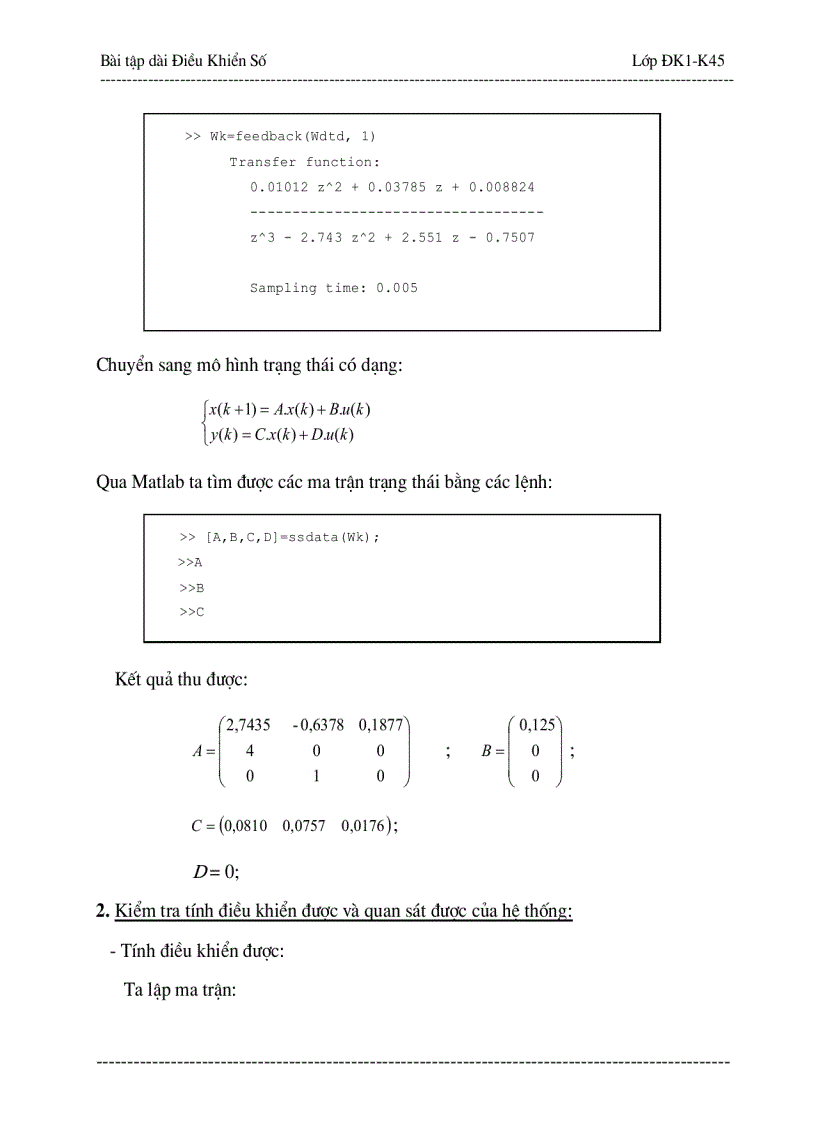 image for page Bài tập dài môn điều khiển số