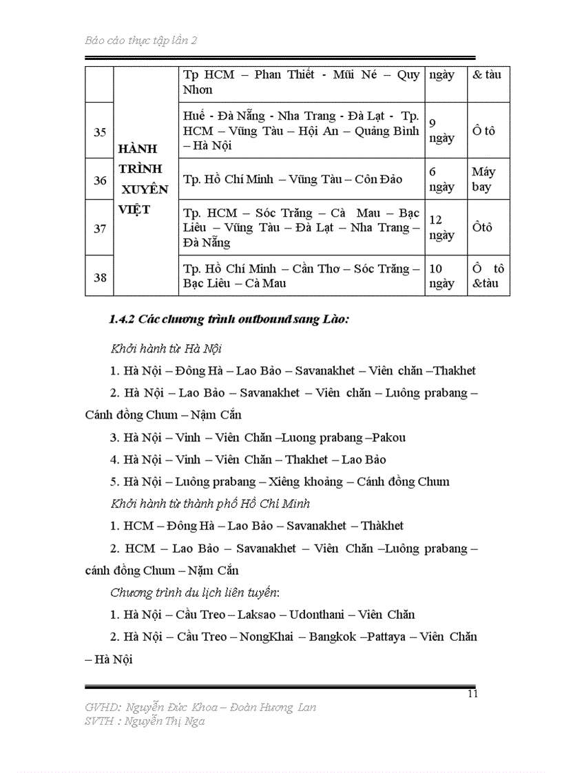 image for page Báo cáo thực tập tốt nghiệp cho sinh viên du lịch khoa lữ hành hướng dẫn