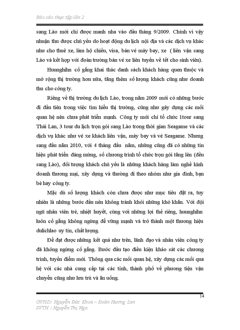 image for page Báo cáo thực tập tốt nghiệp cho sinh viên du lịch khoa lữ hành hướng dẫn
