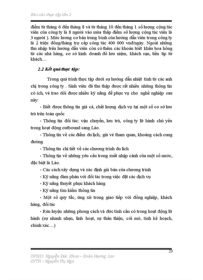 image for page Báo cáo thực tập tốt nghiệp cho sinh viên du lịch khoa lữ hành hướng dẫn