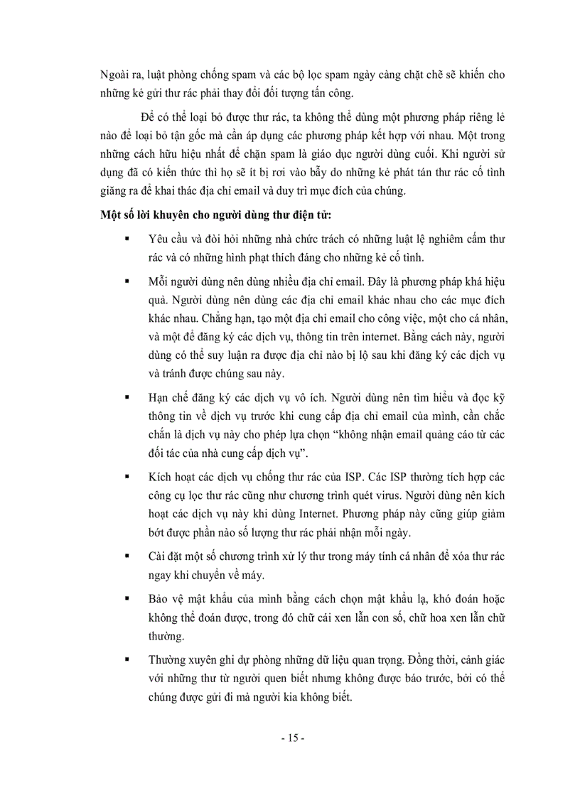 image for page Nghiên cứu mạng thư điện tử và ứng dụng trong lọc thư rác