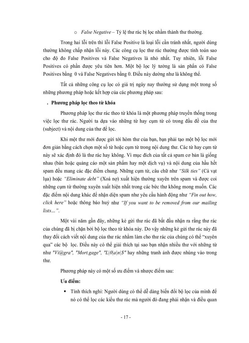 image for page Nghiên cứu mạng thư điện tử và ứng dụng trong lọc thư rác