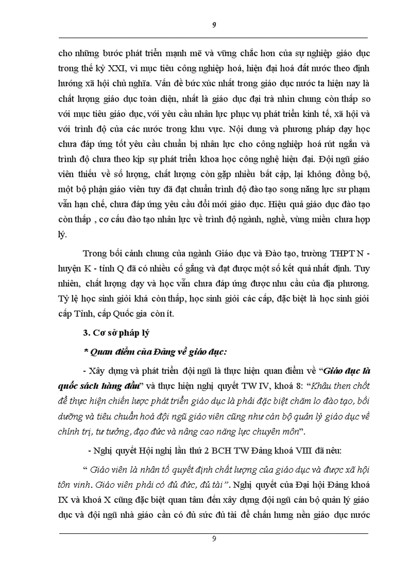 image for page Tiểu luận cuối khóa trung cấp lí luận chính trị quản lý nhà nước chương trình chuyên viên quản lý giáo dục Một số biện pháp quản lý nhằm xây dựng và nâng cao chất lượng đội ngũ