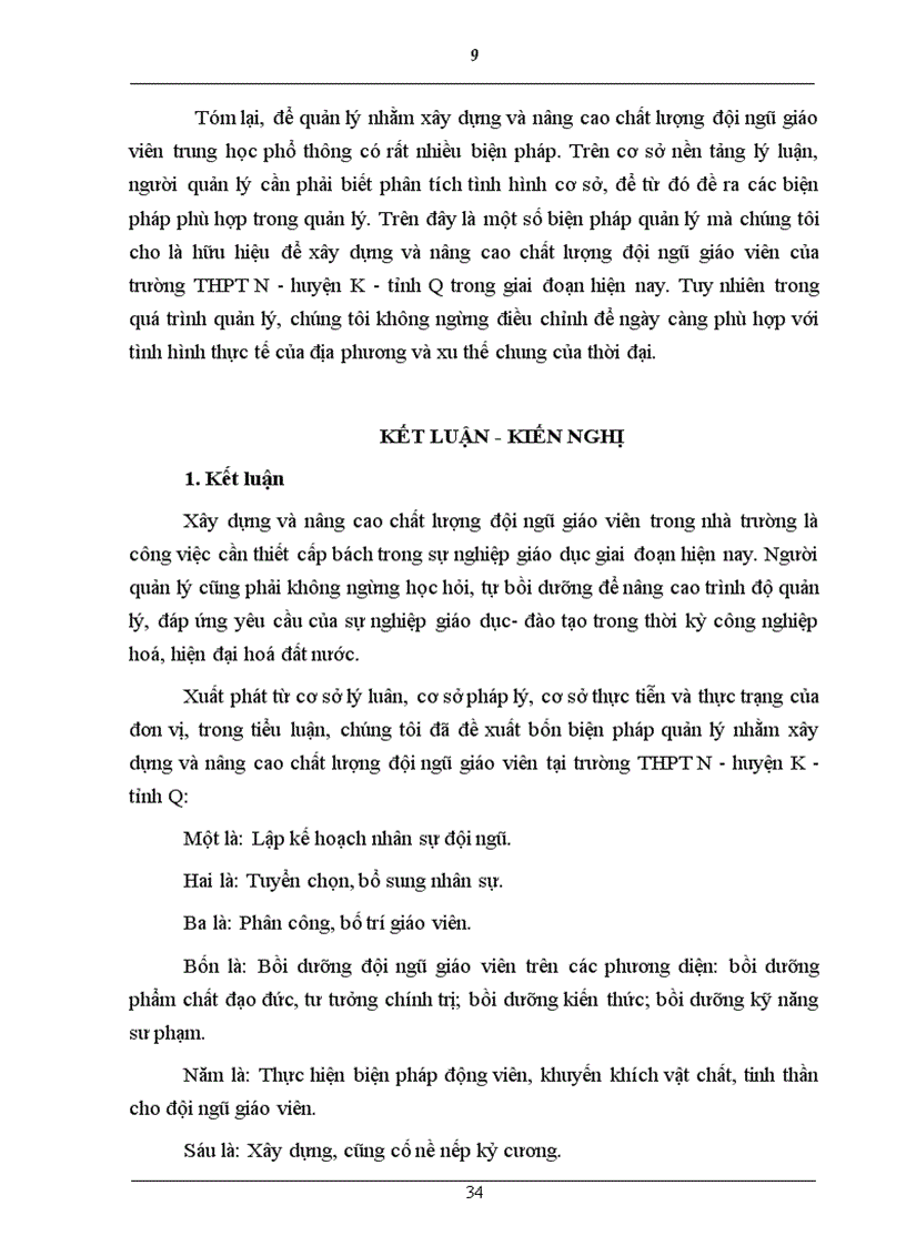 image for page Tiểu luận cuối khóa trung cấp lí luận chính trị quản lý nhà nước chương trình chuyên viên quản lý giáo dục Một số biện pháp quản lý nhằm xây dựng và nâng cao chất lượng đội ngũ