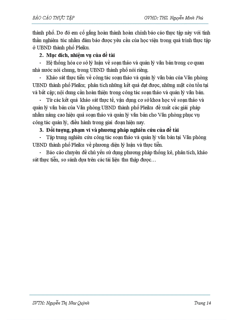 image for page Báo cáo thực tập Tìm hiểu công tác soạn thảo và quản lý văn bản tại văn phòng UBND Thành Phố Pleiku Tỉnh Gia Lai