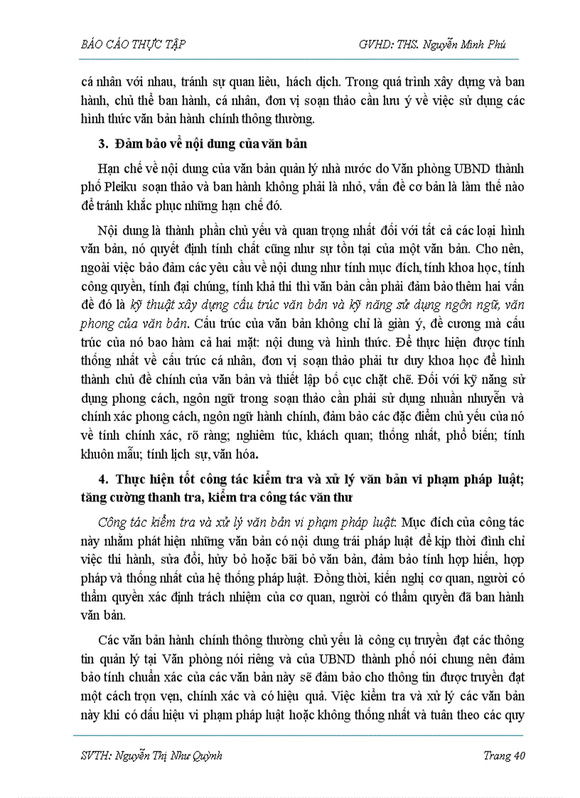 image for page Báo cáo thực tập Tìm hiểu công tác soạn thảo và quản lý văn bản tại văn phòng UBND Thành Phố Pleiku Tỉnh Gia Lai